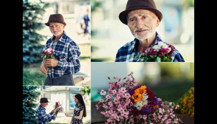 Află Povestea Lui Nea` Toma, Bătrânul De 82 De Ani Care Vinde Flori De Ani Buni