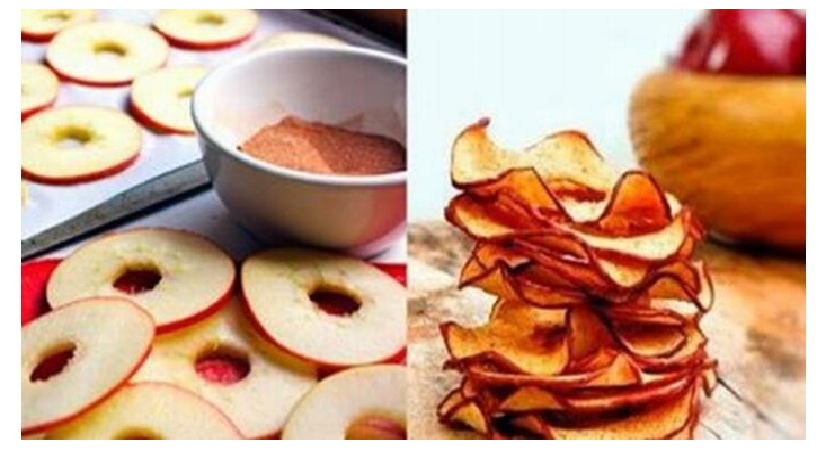 Impotriva diabetului, a colesterolului rău,a infarctului ,metabolism lent chipsuri de mere cu scorţişoară